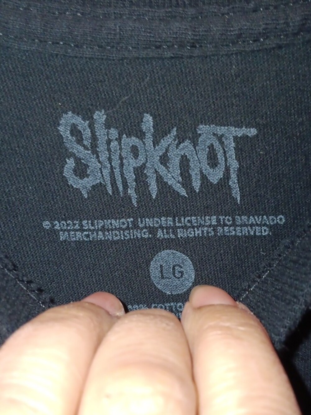 Slipknot Graphic Black Short Sleeve Tee - Red Logo Lg Unisex - Picture 3 of 5